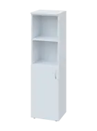 CNP 4 - 4DN2 skříň, 1-dveřová/nika, levá, 1450x400x400, bílá