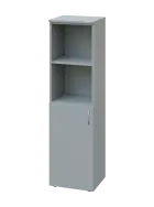 CNP 4 - 4DN2 skříň, 1-dveřová/nika, levá, 1450x400x400, šedá