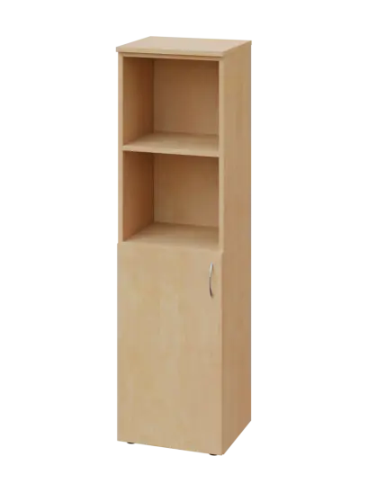 CNP 4 - 4DN2 skříň, 1-dveřová/nika, levá, 1450x400x400, bříza světlá