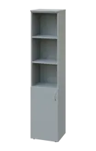 CNP 5 - 4DN3 skříň, 1-dveřová/nika, levá, 1800x400x400, šedá