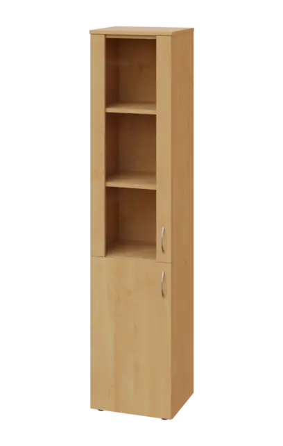 CNP 5 - 4DS skříň, 2-dveřová/prosklená, levá, 1800x400x400, javor horský