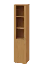 CNP 5 - 4DS skříň, 2-dveřová/prosklená, levá, 1800x400x400, buk royal