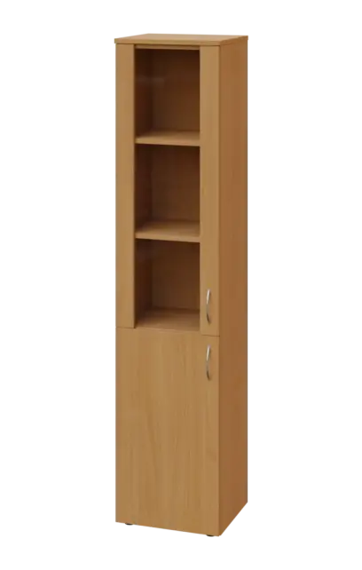 CNP 5 - 4DS skříň, 2-dveřová/prosklená, levá, 1800x400x400, buk royal