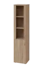 CNP 5 - 4DS skříň, 2-dveřová/prosklená, levá, 1800x400x400, dub bardolino