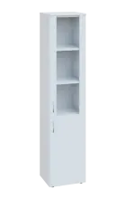 CNP 5 - 4DS skříň, 2-dveřová/prosklená, pravá, 1800x400x400, bílá