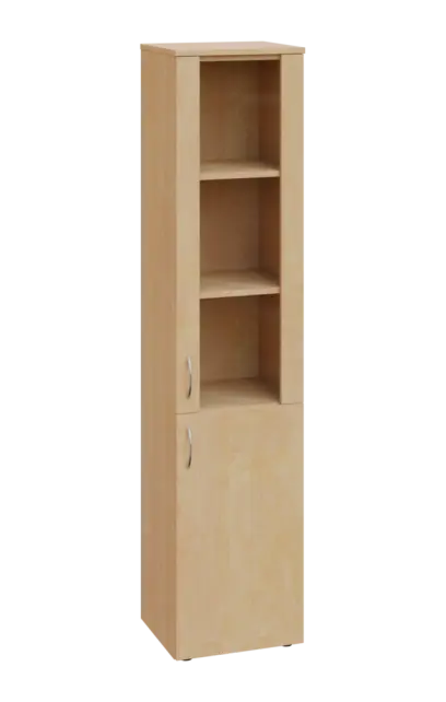 CNP 5 - 4DS skříň, 2-dveřová/prosklená, pravá, 1800x400x400, bříza světlá