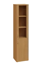 CNP 5 - 4DS skříň, 2-dveřová/prosklená, pravá, 1800x400x400, buk royal