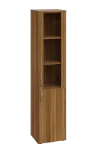 CNP 5 - 4DS skříň, 2-dveřová/prosklená, pravá, 1800x400x400, ořech světlý