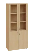 CNP 5 - 8DS skříň, 4-dveřová/prosklená, 1800x800x400, bříza světlá