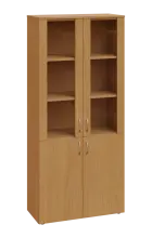 CNP 5 - 8DS skříň, 4-dveřová/prosklená, 1800x800x400, buk royal