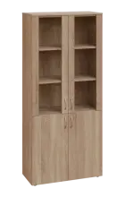 CNP 5 - 8DS skříň, 4-dveřová/prosklená, 1800x800x400, dub bardolino