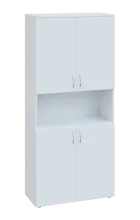 CNP 5 - 84DN skříň, 4-dvéřová/nika, 1800x800x400, bílá