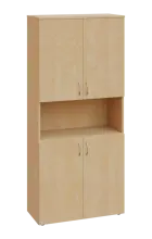 CNP 5 - 84DN skříň, 4-dvéřová/nika, 1800x800x400, bříza světlá