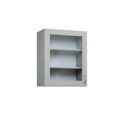 CHP - 6S horní skříňka, 1-dveřová, prosklená, levá, 730x600x300, šedá