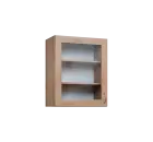 CHP - 6S horní skříňka, 1-dveřová, prosklená, levá, 730x600x300, dub bardolino