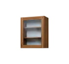 CHP - 6S horní skříňka, 1-dveřová, prosklená, pravá, 730x600x300, ořech světlý