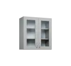 CHP - 7S horní skříňka, 2-dveřová, prosklená, 730x700x300, šedá