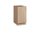 CSP - 4D spodní skříňka, 1-dveřová, levá, 870x400x600, dub bardolino