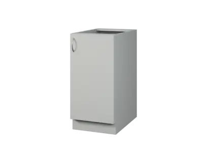 CSP - 4D spodní skříňka, 1-dveřová, pravá, 870x400x600, šedá