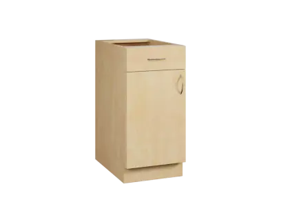 CSP - 4DZ spodní skříňka, 1-dveřová, 1-zásuvková, levá, 870x400x600, bříza světlá