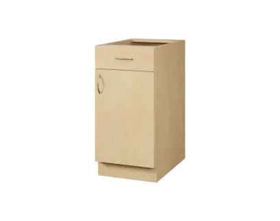 CSP - 4DZ spodní skříňka, 1-dveřová, 1-zásuvková, pravá, 870x400x600, bříza světlá