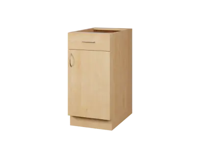 CSP - 4DZ spodní skříňka, 1-dveřová, 1-zásuvková, pravá, 870x400x600, javor horský