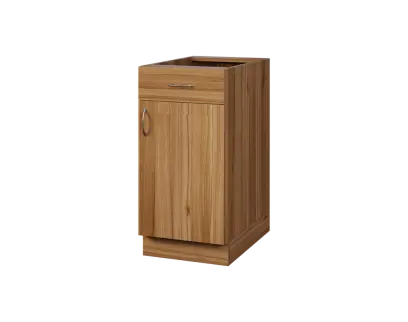 CSP - 4DZ spodní skříňka, 1-dveřová, 1-zásuvková, pravá, 870x400x600, ořech světlý