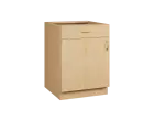 CSP - 6DZ spodní skříňka, 1-dveřová, 1-zásuvková, levá, 870x600x600, javor horský