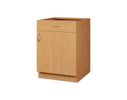 CSP - 6DZ spodní skříňka, 1-dveřová, 1-zásuvková, pravá, 870x600x600, buk royal