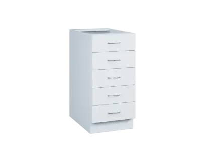 CSP - 4Z52 spodní skříňka, 5-zásuvková, 870x400x600, bílá