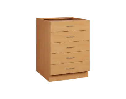 CSP - 6Z52 spodní skříňka, 5-zásuvková, 870x600x600, buk royal