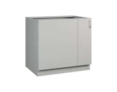 CSRP - 9 spodní skříňka, rohová, 1-dveřová, levá, 870x900x600, šedá