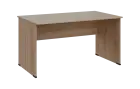 PPKL - 14 stůl kancelářský, dřevěná podnož, deska 18 mm, široký 1400 mm, dub bardolino