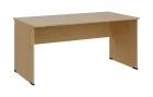 PPKL - 16 stůl kancelářský, dřevěná podnož, deska 18 mm, široký 1600 mm, javor horský