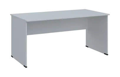 PPKL - 16 stůl kancelářský, dřevěná podnož, deska 18 mm, široký 1600 mm, bílá