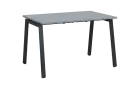 PPKA - 12 stůl kancelářský, kovová podnož černá, deska 18 mm, široký 1200 mm, šedá