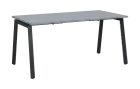PPKA - 16 stůl kancelářský, kovová podnož černá, deska 18 mm, široký 1600 mm, šedá