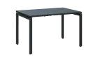 PPKU - 12 stůl kancelářský, kovová podnož černá, deska 18 mm, široký 1200 mm, antracit