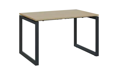 PPKO - 12 stůl kancelářský, kovová podnož černá, deska 18 mm, široký 1200 mm, javor horský