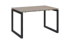 PPKO - 12 stůl kancelářský, kovová podnož černá, deska 18 mm, široký 1200 mm, dub bardolino