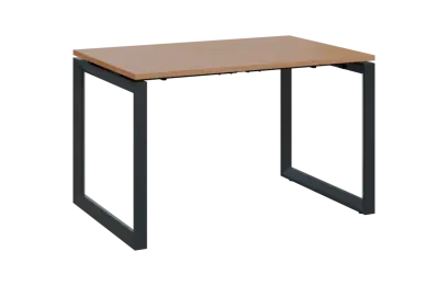 PPKO - 12 stůl kancelářský, kovová podnož černá, deska 18 mm, široký 1200 mm, buk royal