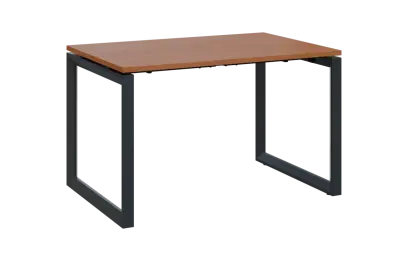 PPKO - 12 stůl kancelářský, kovová podnož černá, deska 18 mm, široký 1200 mm, olše jantar