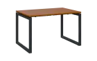 PPKO - 12 stůl kancelářský, kovová podnož černá, deska 18 mm, široký 1200 mm, třešeň šumavská