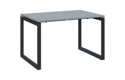 PPKO - 12 stůl kancelářský, kovová podnož černá, deska 18 mm, široký 1200 mm, šedá