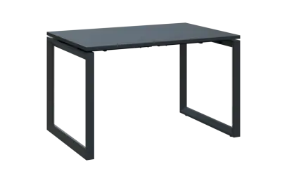 PPKO - 12 stůl kancelářský, kovová podnož černá, deska 18 mm, široký 1200 mm, antracit