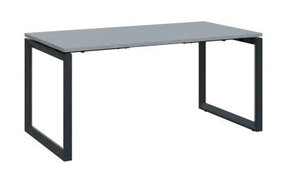 PPKO - 16 stůl kancelářský, kovová podnož černá, deska 18 mm, široký 1600 mm, šedá