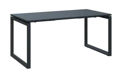 PPKO - 16 stůl kancelářský, kovová podnož černá, deska 18 mm, široký 1600 mm, antracit