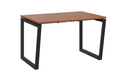 PPKV - 12 stůl kancelářský, kovová podnož černá, deska 18 mm, široký 1200 mm, olše jantar