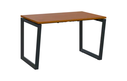 PPKV - 12 stůl kancelářský, kovová podnož černá, deska 18 mm, široký 1200 mm, třešeň šumavská