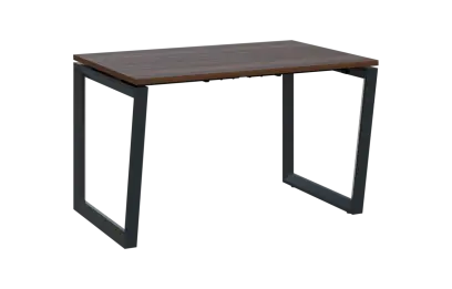 PPKV - 12 stůl kancelářský, kovová podnož černá, deska 18 mm, široký 1200 mm, ořech královský